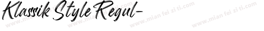 Klassik Style Regul字体转换